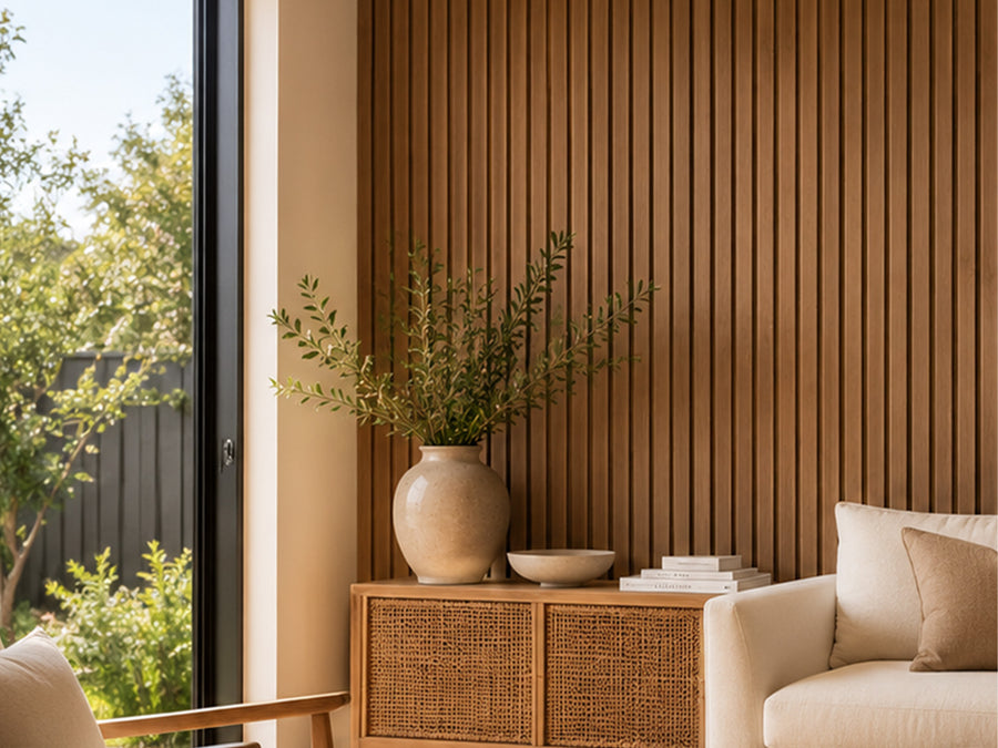 Q Groove 32 Slatted Lining Board Thermo Ash