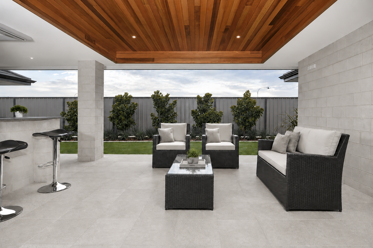 Outdoor Open Plan Bar Lounge Area